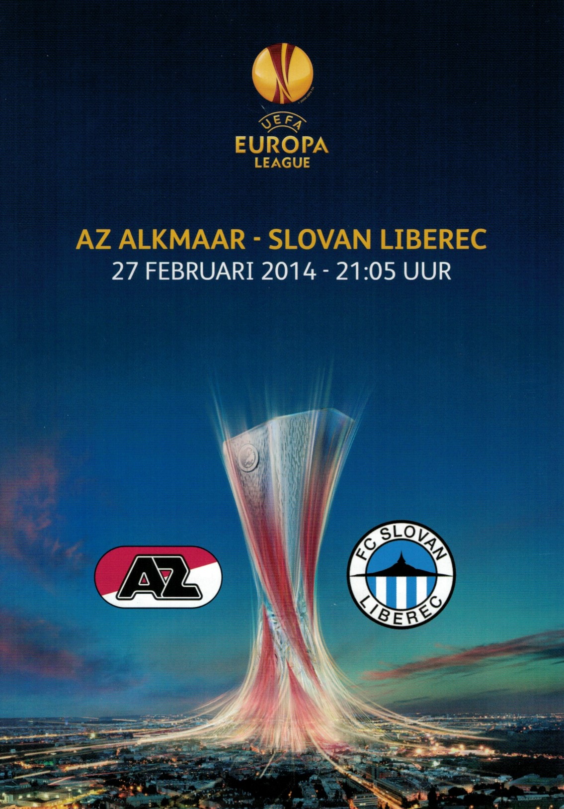 AZ Programma 27-feb-2014 Slovan Liberec thuis